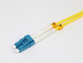 Yellow Lc Fc Patch Cord Simplex Fiber Optic Cable Single Mode For CATV Networks
