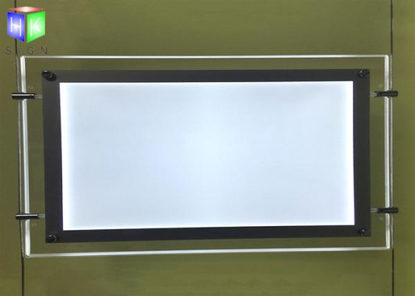 Hanging A3 Double Sided LED Light Box , LED Window Display Signs High Brightness