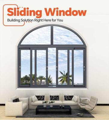 Black And White Sliding Windows With Frameless Glass For Minimalist Look