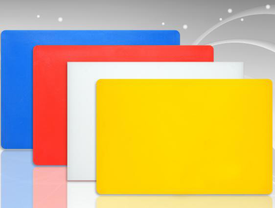 Round Polythene Plastic Chopping Board / Durable Square Plastic Cutting Board