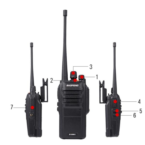 8-10KM Waterproof Walkie Talkies Long Distance S-56 10w Power 16 Channel UHF 400-480mhz