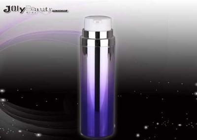 Spray Custom Cosmetic Bottles Purple Diameter 40mm SAN Plastic Airless Bottle 