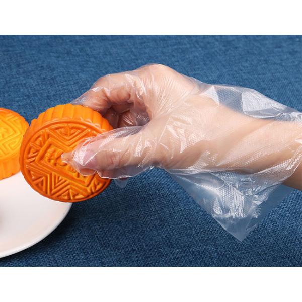 PE Disposable Cooking Gloves / Food Grade Powder Free Vinyl Gloves