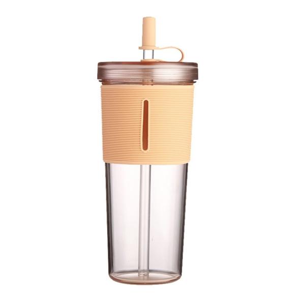 Custom Logo Plastic Tumbler 700ml Portable Leak-proof Reusable Cups For Coffee