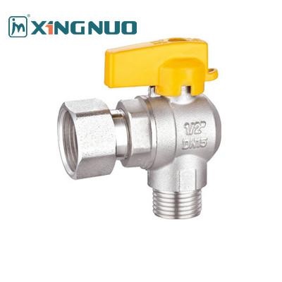 Válvula de gás de rosca AV1007-MF M1/2 X F3/4 de amendoim PTFE masculina X giratória feminina