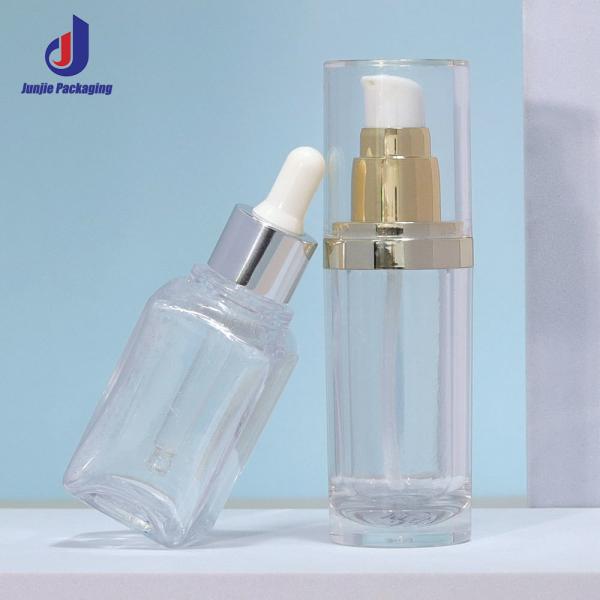 Plastic Foam Soap Bottle 30ml 55ml Transparent Dropper Bottle Custom For Cosmetic Packaging