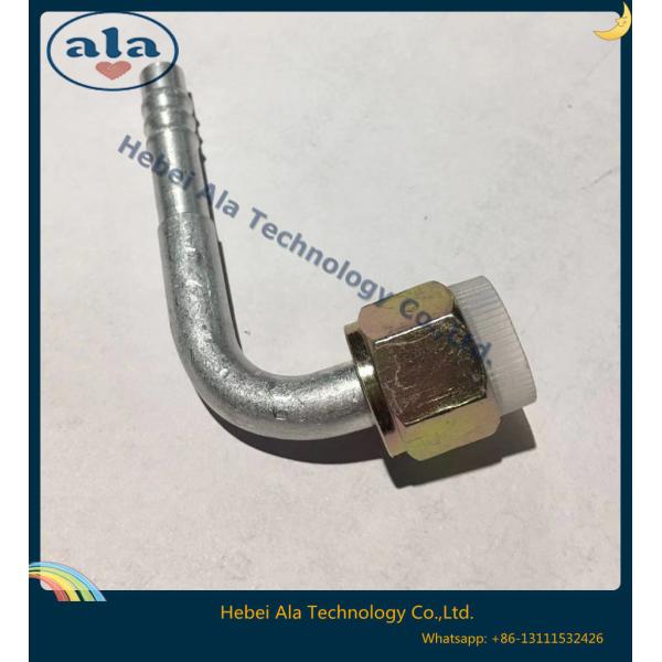 #6 #8 #10 #12 A/C Al joint with iron cap 90 Degree Female O-Ring fitting O-Ring Female Thread 90 degree Hose connector