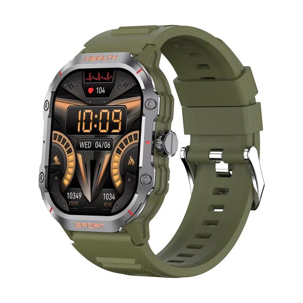 2.1 pouce Amoled Smart Watch HK24 Hommes Sports AI Assistant vocal Surveillance de la santé pour les hommes