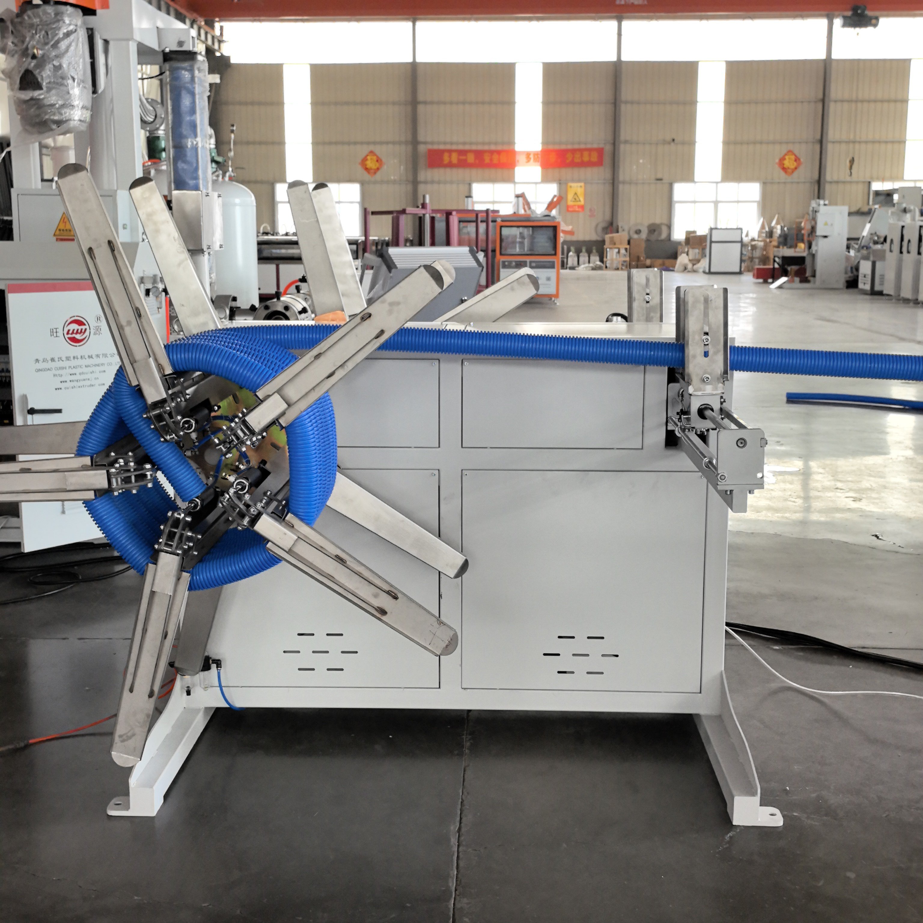 Industrial PE PP Ventilation Corrugated Pipe Production Line Air Conditioning Duct Making Machine