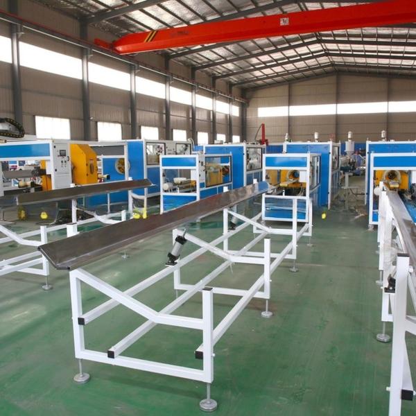 HDPE Water Supply Pipe Extrusion Production Line / Computerized Extruder / Making Machine