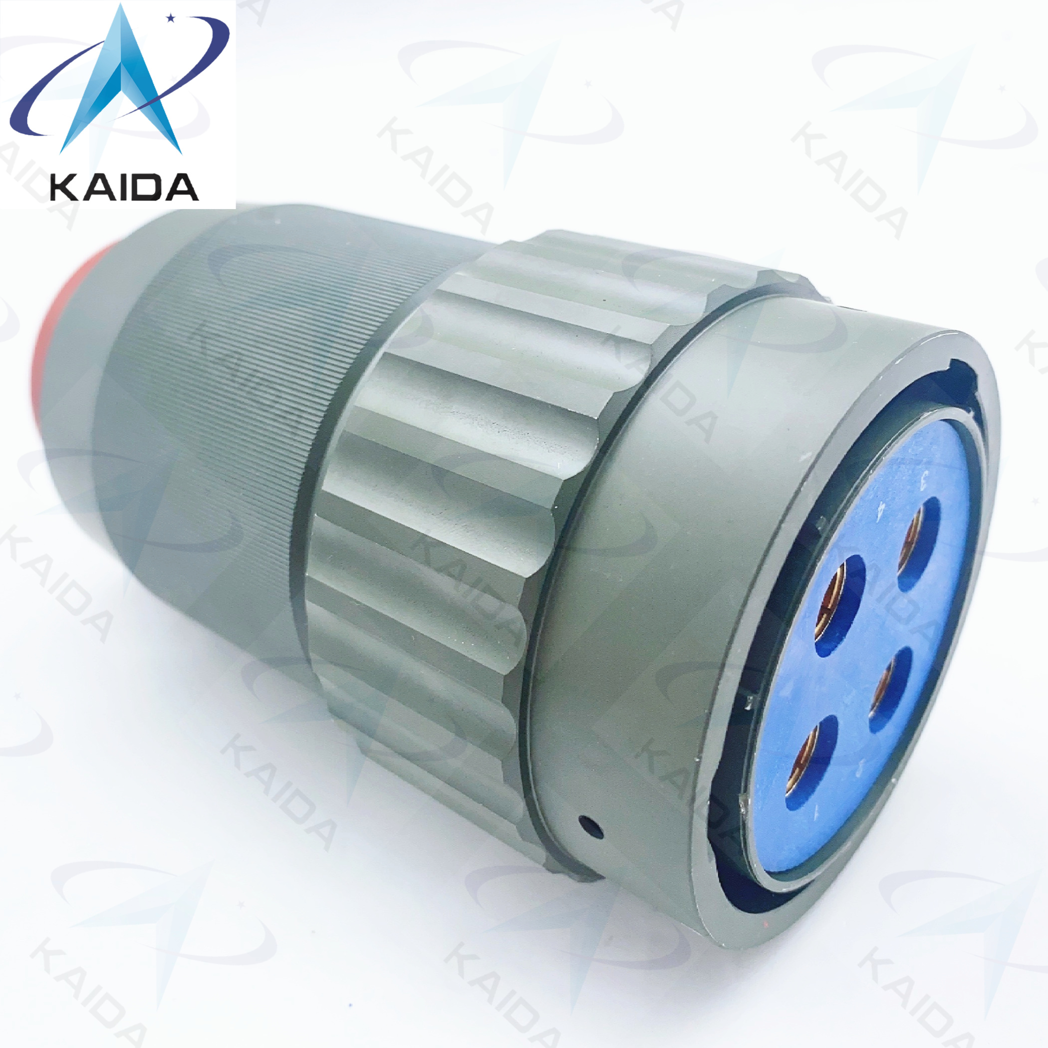 Y50DX Серия Круговой электрический разъем Алюминиевый Оливково-зеленый Кадмиевый Вставка 4 Контакты Y50DXD4-04TK5NL2