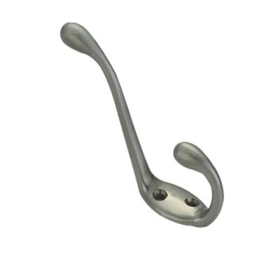Furniture Hardware Zinc Alloy Decorative Double Coat Hooks for Clothing C2216