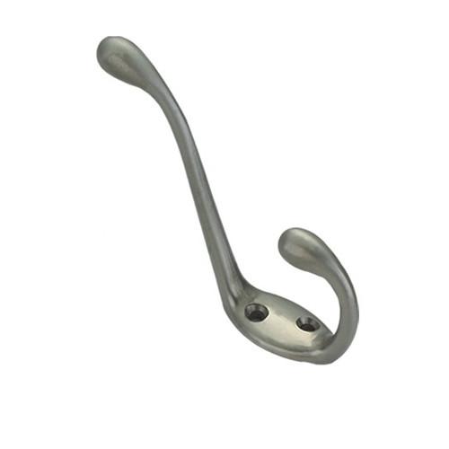 Furniture Hardware Zinc Alloy Decorative Double Coat Hooks for Clothing C2216