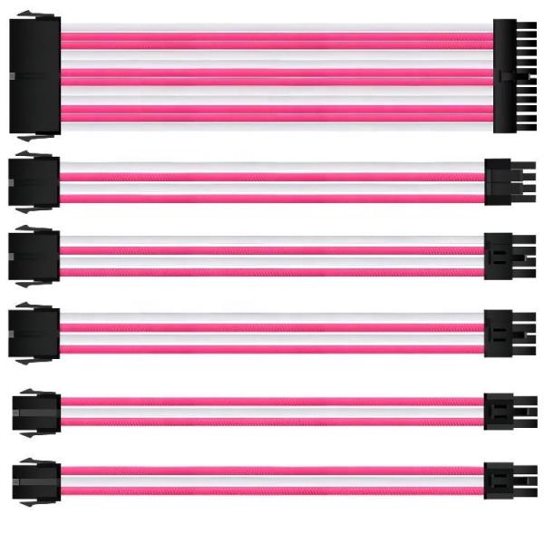 Sell spot 16 AWG Pink Six-piece suit power cable computer power cable electrical wires easier to fixed