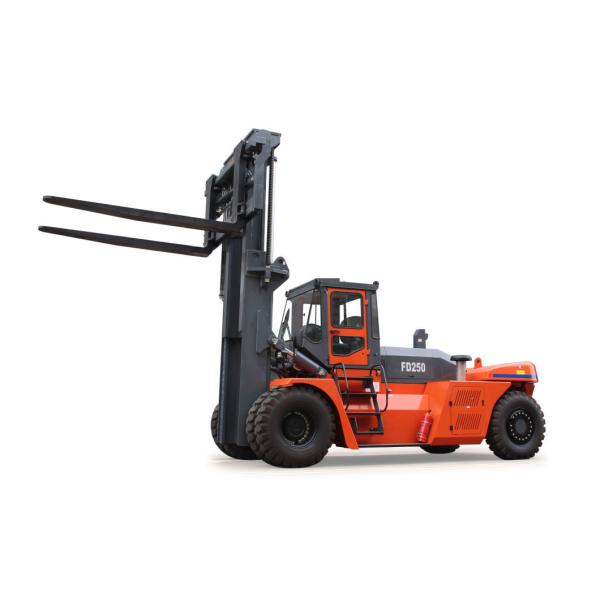 Commins Engine 28t Diesel Forklift Fd280 with Pneumatic Tyres and Fork Positioner