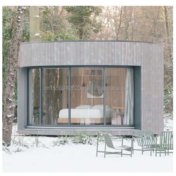 Casa de contenedores de acero ligero con un baño, una cocina y ventanas de aleación de aluminio