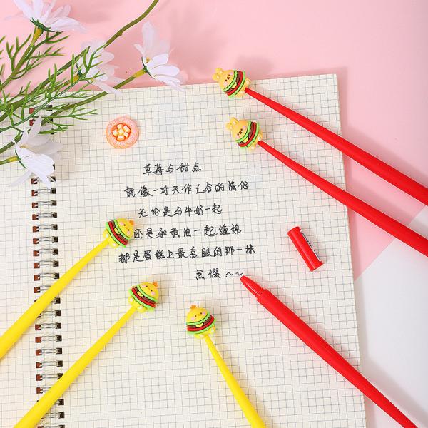 Cute Kawaii Pen Accessoires Pour Fille Animaux Fruit en forme de soulagement du stress fournitures Gel encreurs avec remplacement remplis pour les enfants Étudiants Bureau scolaire