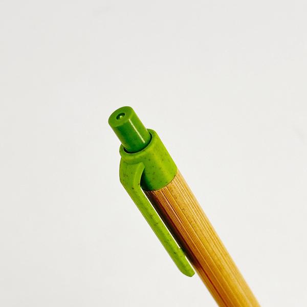 Crayon à bille en bois de bambou créatif en couleurs multiples