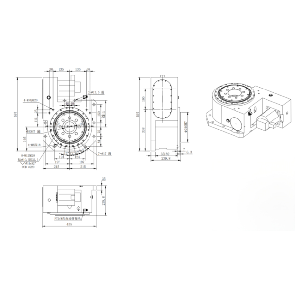 Mechanical Cnc 5 Axis Rotary Table Wide Compatibility For Haas DMG Mazak Doosan