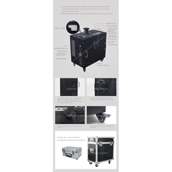 100% Blackout Inflatable Projection Dome Digital Planetarium Dome Projector