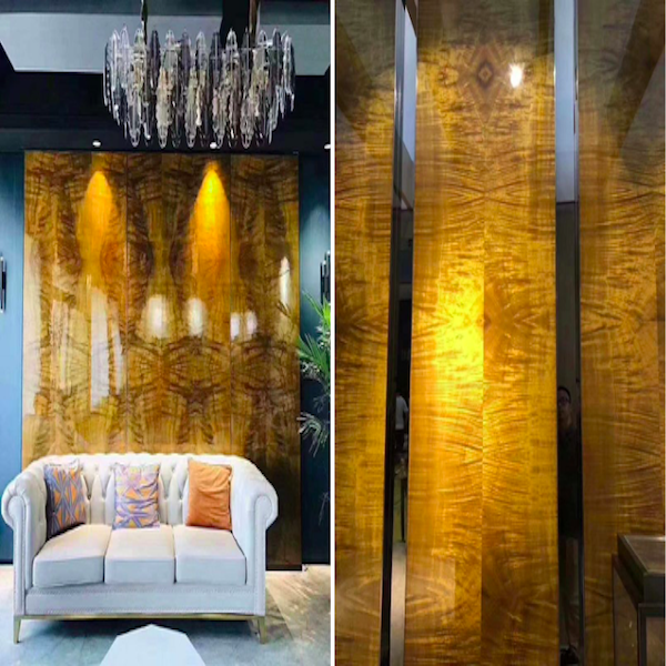 1220mm Kraft Paper Backed Veneer Smooth Face Wood Sheet For Furniture