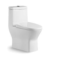 Cerámica de una pieza piso del inodoro montado P Trampa S Trampa Doble Flush Cuenco alargado para el hogar / hoteles