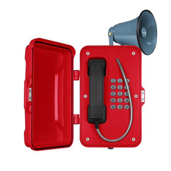 Out Door SOS Industrial Weatherproof Telephone With Full Keypad In OEM