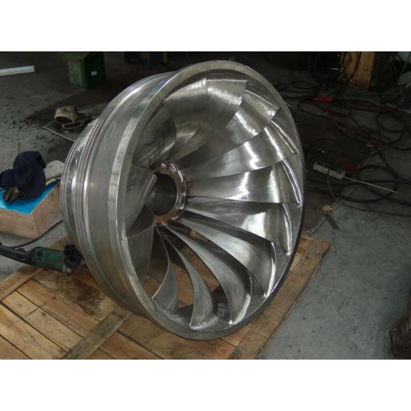 Stainless Steel 0Cr13Ni4Mo Francis Turbine Runner Water Head 20m-300m Hydropower Component
