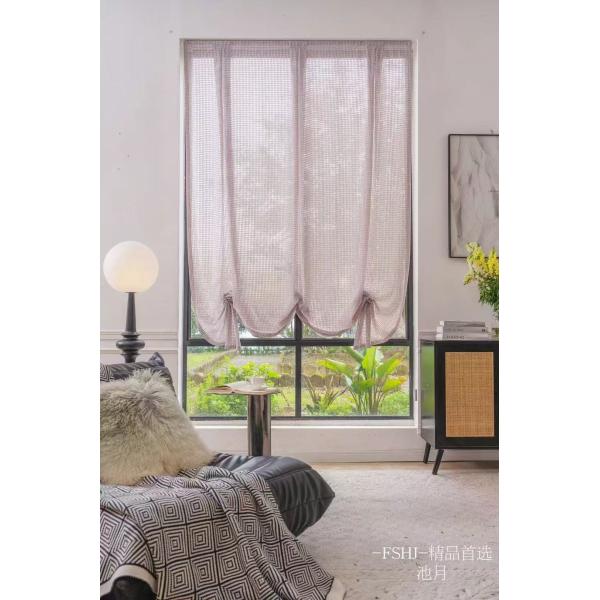 Hollowed White Cotton Lace Embroidery Muslin Curtains Blackout Window Hotels Hospitals