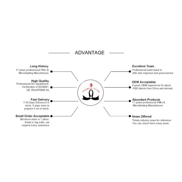 Colorants de maquillage de micro de Charmant de mode d'OEM/encre semi permanents tatouage de Microblading