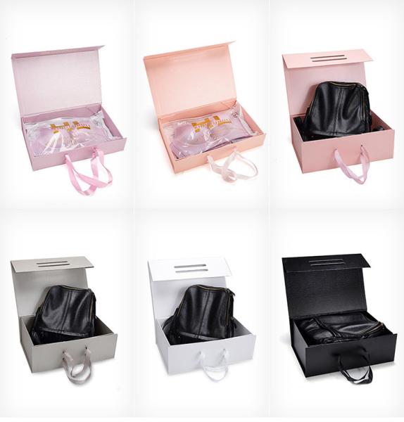 Clothing Packaging Cardboard Folding Box Special Paper Gift Box With Handle