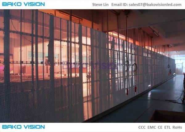 Glass Advertising Led Display Wide Angle Screen High Brightness 1000X500mm Cabinet P5 Video Wall