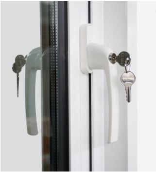 Horizontal Aluminum Clad Window , Casement Hurricane Impact Windows