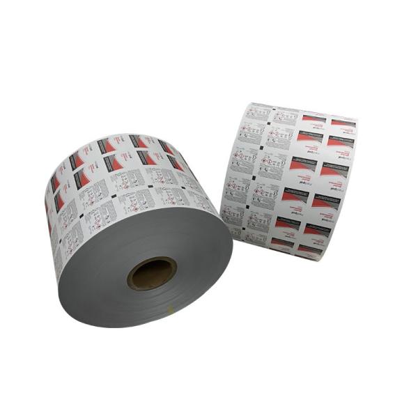 40 Micron Aluminum Foil Packaging Film Roll for Bzk Wipes in PE LWC Paper/PE Structure