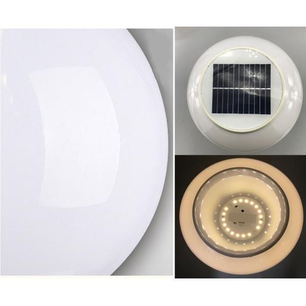 360° Beam Angle Round Plastic Solar Fence Post Lights with Remote Timer and 3 Colors