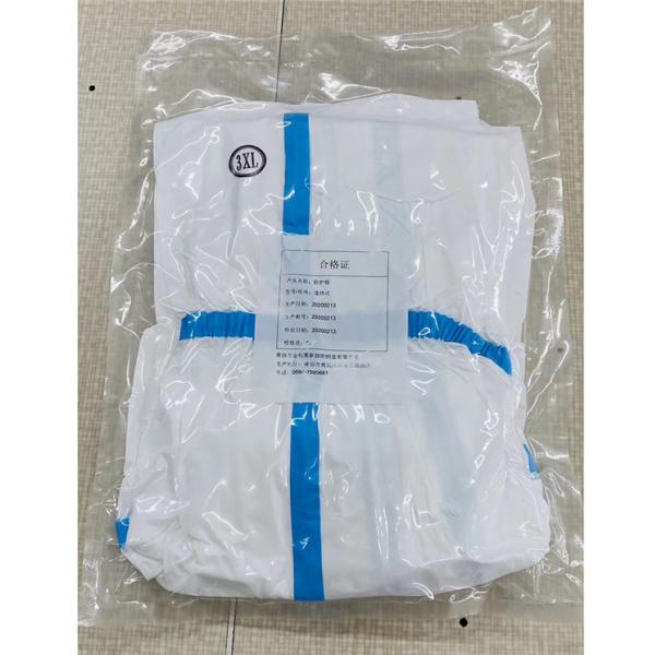 Microporous Safety Disposable Protective Coveralls / Isolation Suit CE FDA Approved