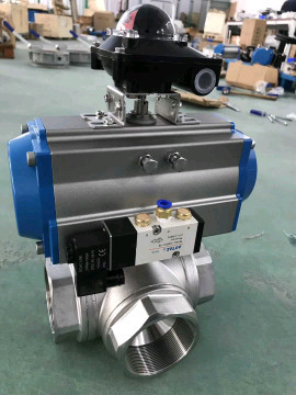 OEM Single Action Pneumatic Actuator Aluminum Alloy 90 Degree Rotary Actuator