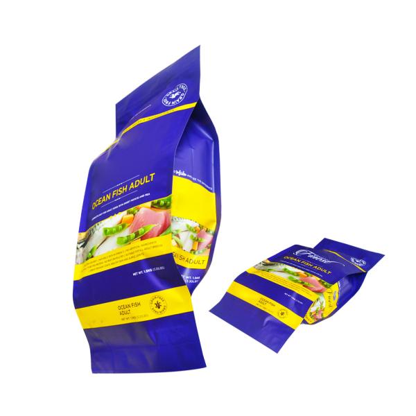Back seal side printed bag, aluminium foil back seal bag for food packaging, high barrier