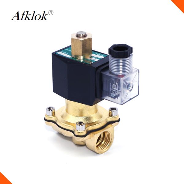 A água automática cortou a válvula de solenoide SS304 uma temperatura fluida 