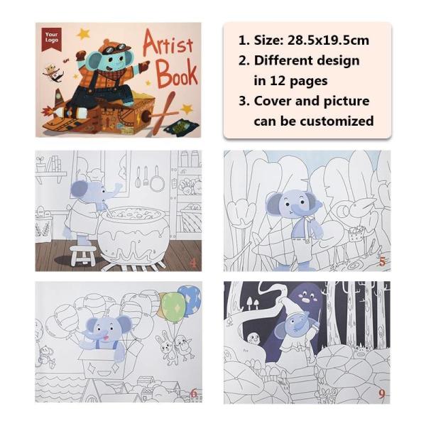 Portable Children Painting Set Luxury Gift Removable Kids Art Set