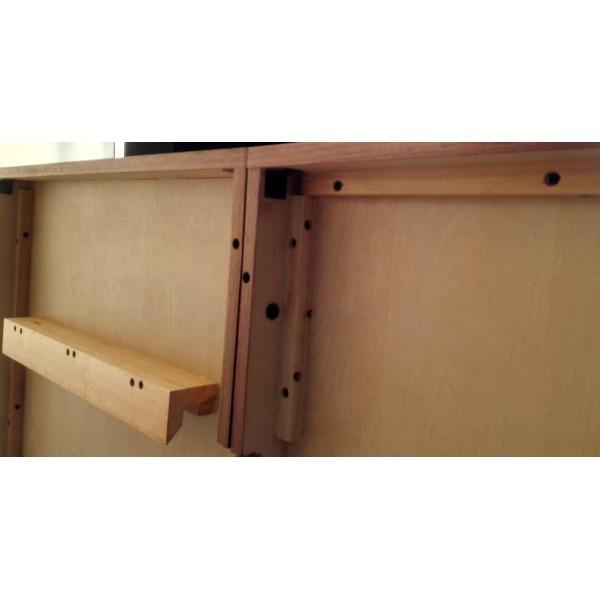 Queen Size Hotel Style Headboards 2 Night Stands Hospitality Case Goods Dark Walnut Color