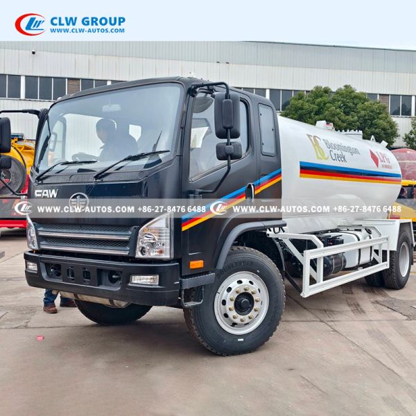 FAW Tiger VH RHD 10m³ LPG Bobtail Truck – Right-Hand Drive Gas Tanker with Q345R Steel Tank for African Markets