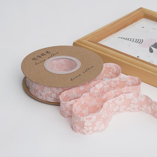 Цветочная кружевная лента из полиэстера 25 мм