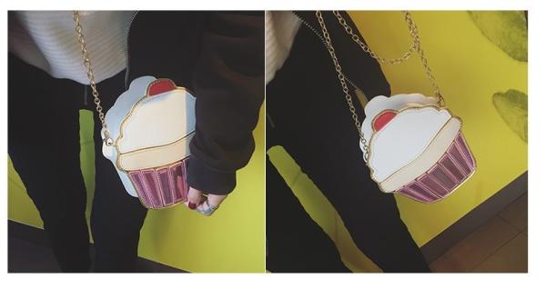 Japan and South Korea trend of 2016 new Ms. shoulder bag leisure wild food burger fries diagonal package female
