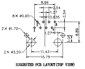 Único porto de LPJ0011CNL RJ45, cruz fêmea 13F-64ND2NL do Ethernet de Jack 10/100Mbps