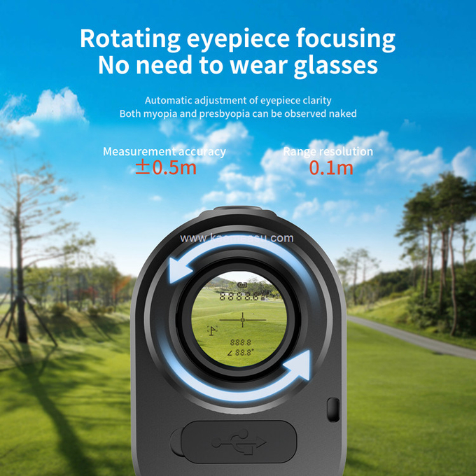 Kaemeasu Golf Rangefinder Aliminum Лазерный дальнобойщик