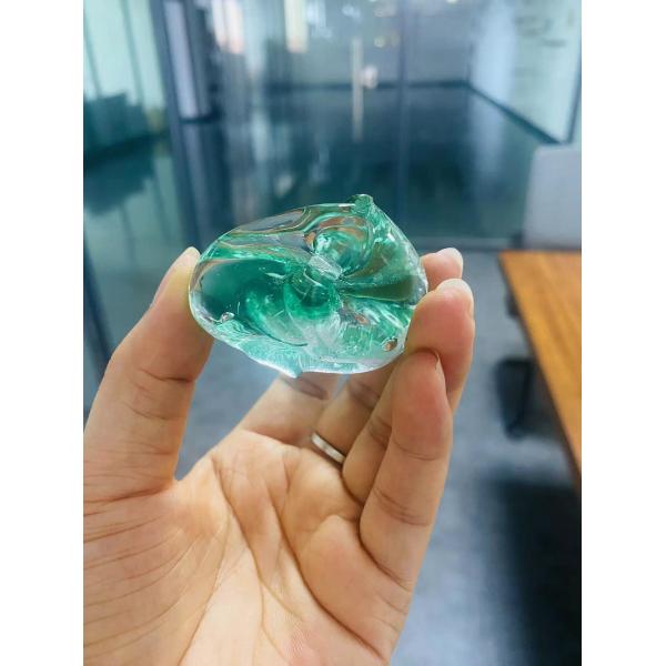 Hotel Lobby Villa Proyecto de decoración del salón de banquetes lujo de lluvia de vidrio de piedra gemas lámpara de candelabros accesorios