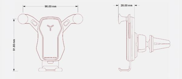 Car Mount Phone Holder Automatic Locking Universal Air Vent GPS Cell Phone Holder for Car for iPhone X/8/7/7P/6s/6P/5S