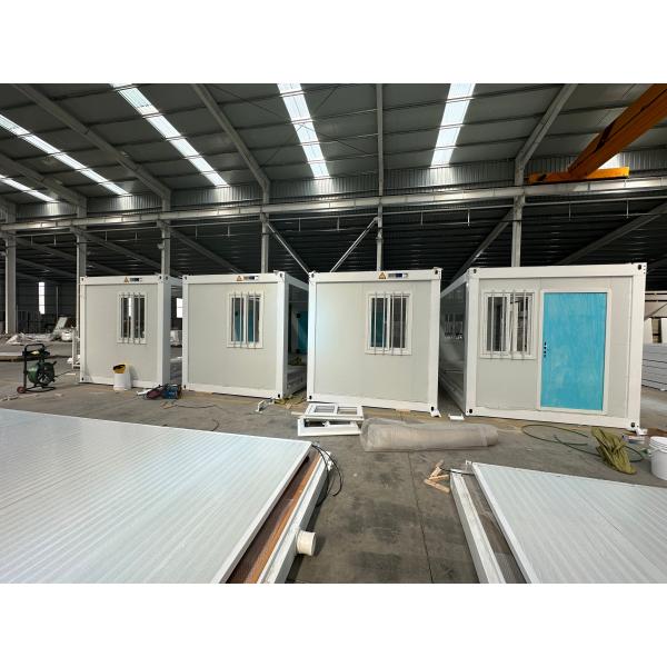 Flexible Quick Assembly 20ft Waterproof Fireproof Folding Frame Container Van House in Modern Style with Security Door
