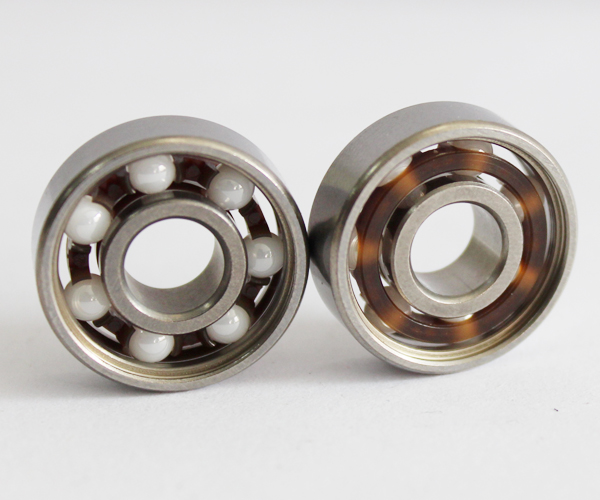 Open Smooth Rotation Full Ceramic Skate Bearings , Light Weigh Skateboard Wheel Bearings